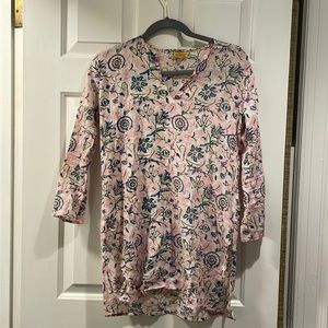 Roller Rabbit Tunic, Size XS, Pink Blue Green